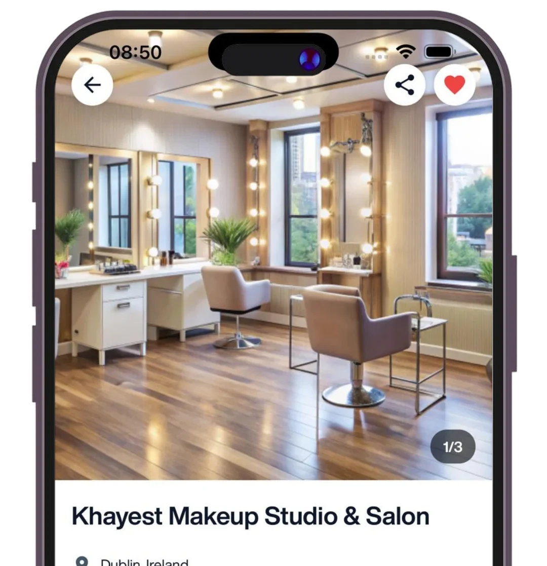 ExpressBook services screen