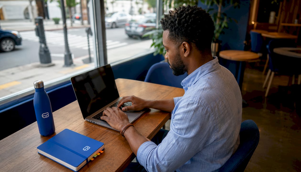 Hands managing online booking calendar on laptop