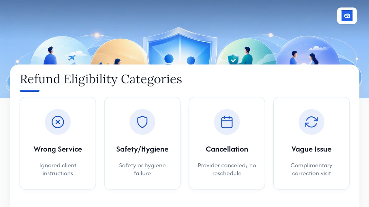Diagram of refund eligibility categories